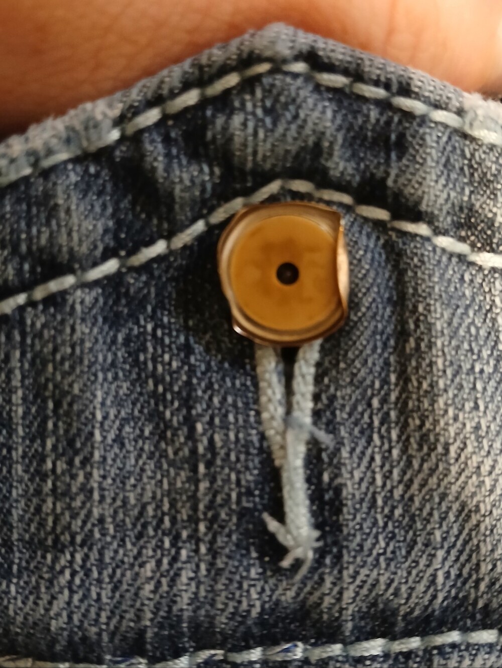 Harley Davidson Bootcut Jeans Womens Size 12 Medium Wash Flap Pocket Y2K - Picture 4 of 14